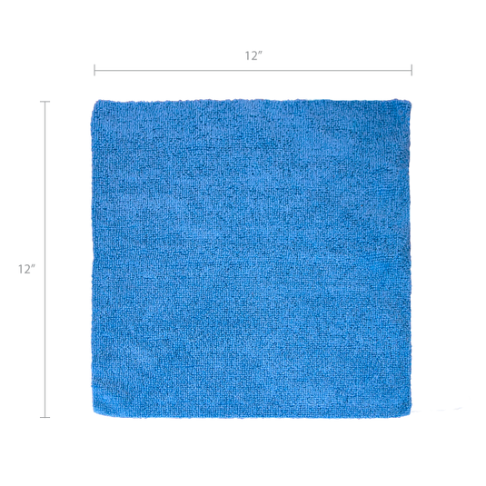 Eurow Microfiber Wipe and Clean Cloths 12" x 12" with Dispenser Box 50 Pack