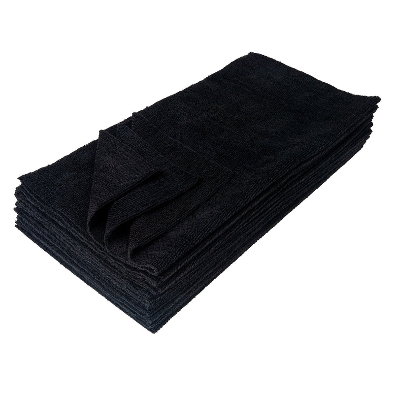 Load image into Gallery viewer, Eurow 16 x 16 in. 300 GSM Ultrasonic Cut Microfiber Cleaning Towels – 12-pack
