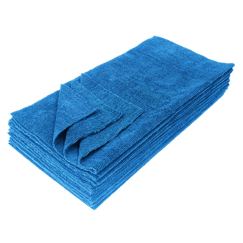 Load image into Gallery viewer, Eurow 16 x 16 in. 300 GSM Ultrasonic Cut Microfiber Cleaning Towels – 12-pack
