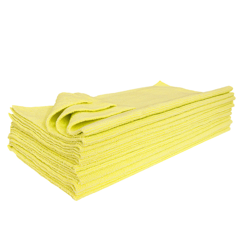 Load image into Gallery viewer, Eurow 16 x 16 in. 300 GSM Ultrasonic Cut Microfiber Cleaning Towels – 12-pack
