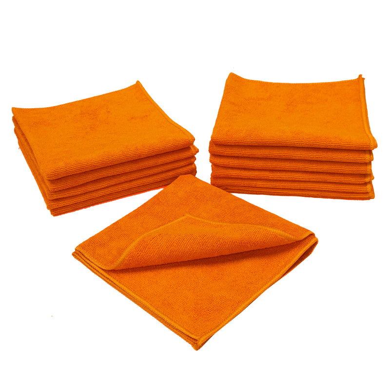 Load image into Gallery viewer, Eurow 16 x 16 in. 300 GSM Microfiber Cleaning Towels – 12-pack
