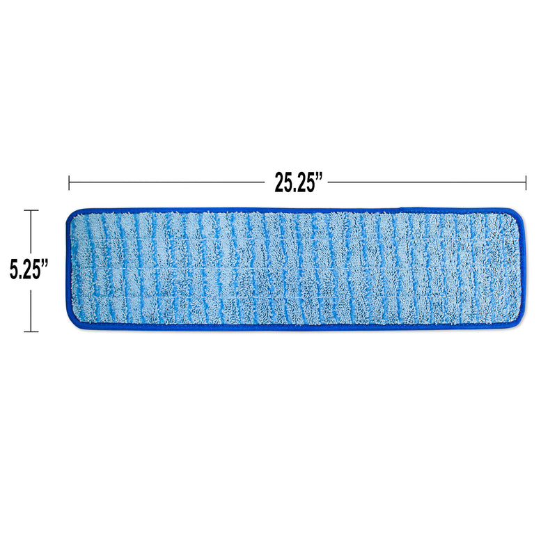 Load image into Gallery viewer, CleanAide Twist Yarn Microfiber Flat Mop with Scrub Strips, Fits 24 Inch Plate
