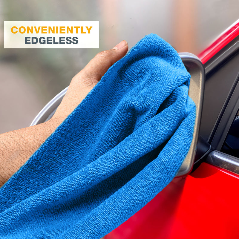 Load image into Gallery viewer, Eurow 16 x 16 in. 300 GSM Ultrasonic Cut Microfiber Cleaning Towels – 12-pack
