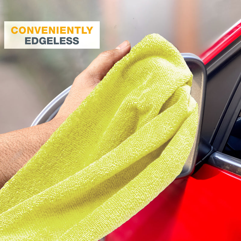 Load image into Gallery viewer, Eurow 16 x 16 in. 300 GSM Ultrasonic Cut Microfiber Cleaning Towels – 12-pack
