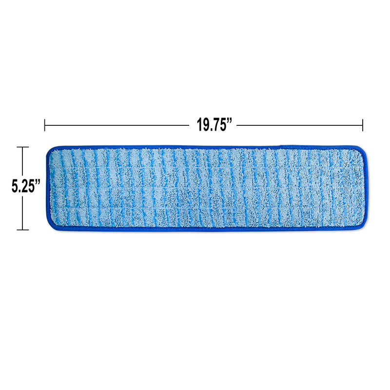 Load image into Gallery viewer, CleanAide Twist Yarn Microfiber Flat Mop with Scrub Strips, Fits 18 Inch Plate
