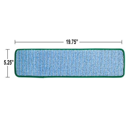 CleanAide Twist Yarn Microfiber Flat Mop with Scrub Strips, Fits 18 Inch Plate