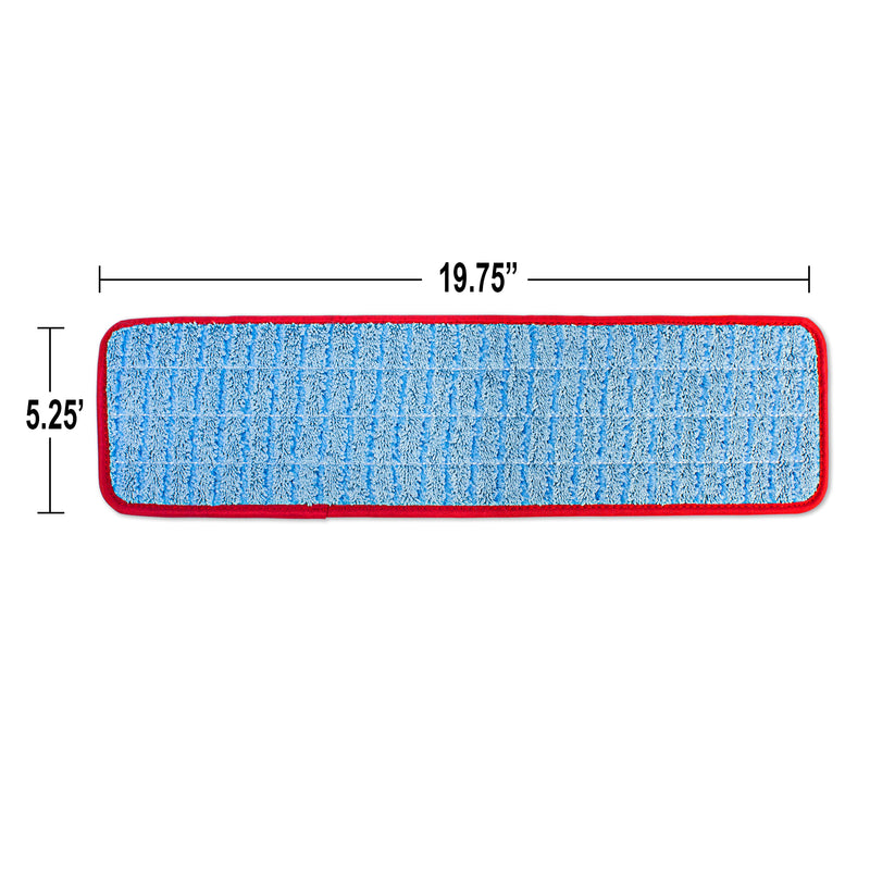 Load image into Gallery viewer, CleanAide Twist Yarn Microfiber Flat Mop with Scrub Strips, Fits 18 Inch Plate
