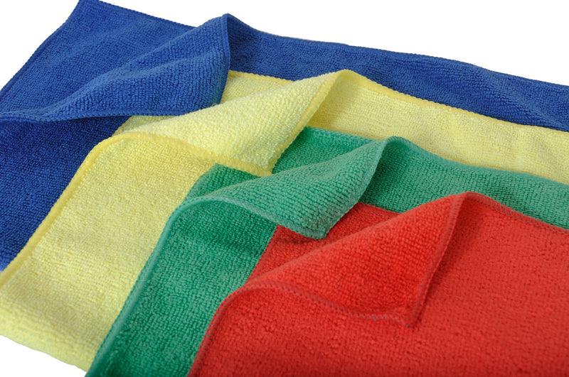 Load image into Gallery viewer, CleanAide Microfiber Commercial Towels 16 x 16 Inches 300 GSM 12-pack 4 colors
