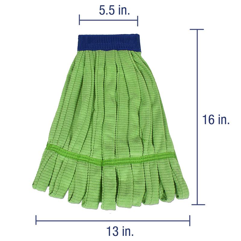Load image into Gallery viewer, Cleanaide Microfiber Tube Mop Head Industrial 300Grams Green
