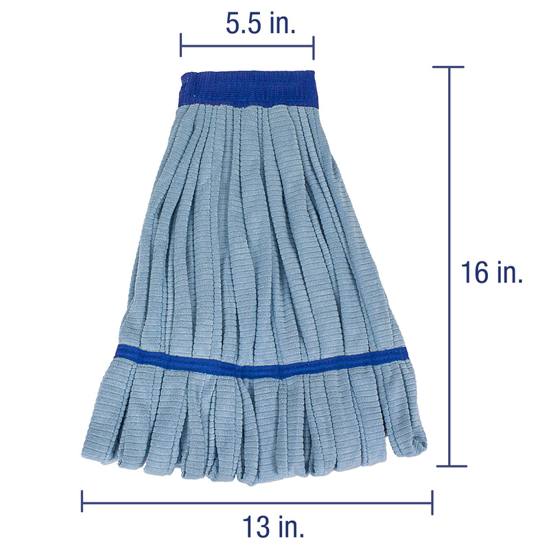 Load image into Gallery viewer, Cleanaide Microfiber Tube Mop Head Industrial 400Grams Blue
