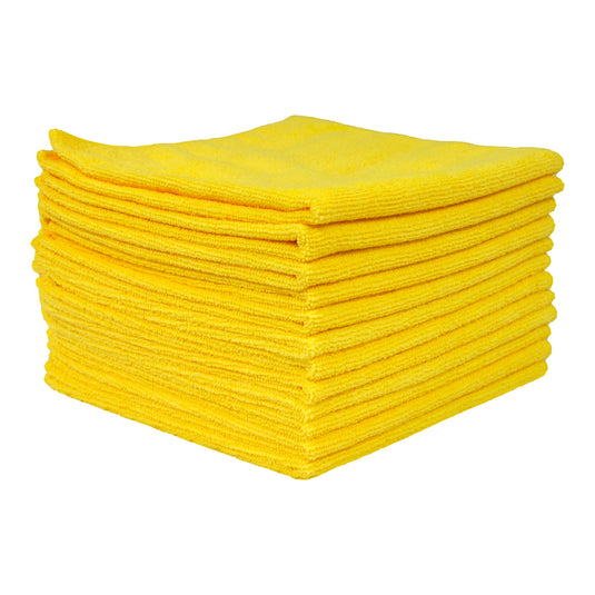 Eurow 16 x 16 in. 240 GSM Utility Terry Weave Microfiber Cleaning Towels – 12-pack