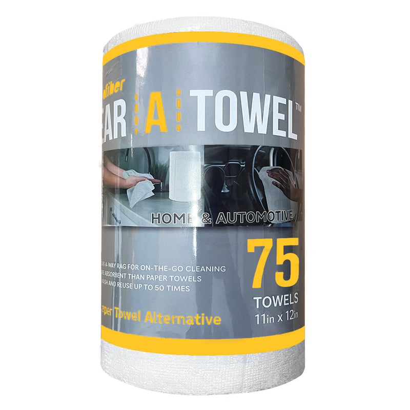 Load image into Gallery viewer, Eurow Microfiber Tear Away Cleaning Cloths, Tear-A-Towel Roll, Reusable Paper Towel Replacement, 11 by 12 Inches
