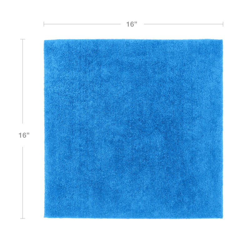 Load image into Gallery viewer, Eurow 16 x 16 in. 300 GSM Ultrasonic Cut Microfiber Cleaning Towels – 12-pack
