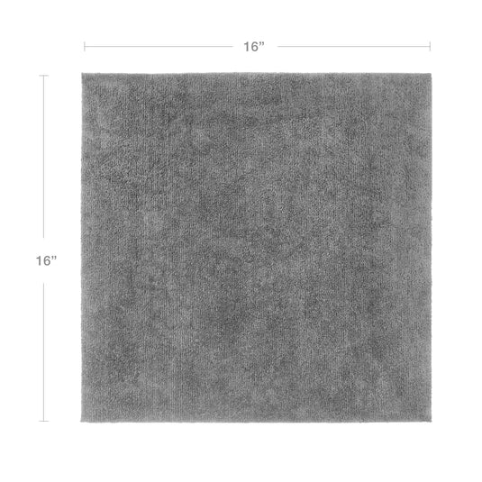 Eurow 16 x 16 in. 300 GSM Ultrasonic Cut Microfiber Cleaning Towels – 12-pack