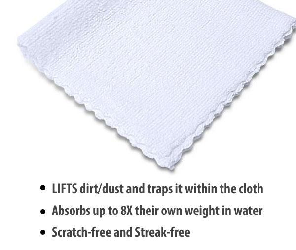 Load image into Gallery viewer, Eurow Microfiber Wipe and Clean Cloths 12&quot; x 12&quot; with Dispenser Box 50 Pack
