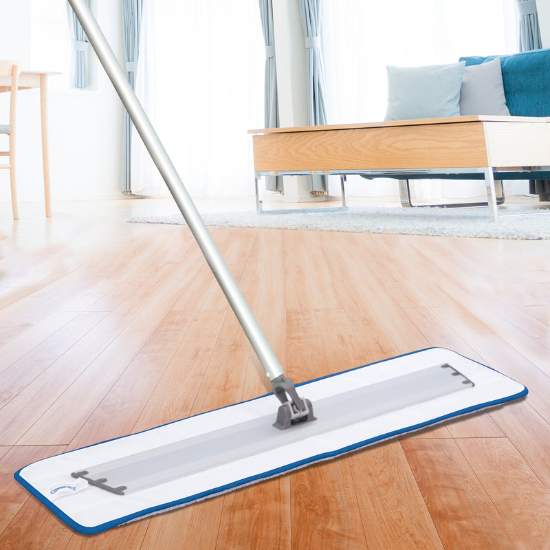 Load image into Gallery viewer, CleanAide Flat Microfiber Mop Pad 18 Inches, Blue
