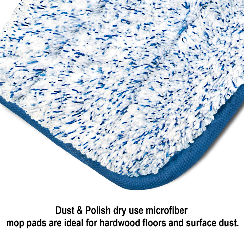 Load image into Gallery viewer, CleanAide Flat Microfiber Mop Pad 18 Inches, Blue
