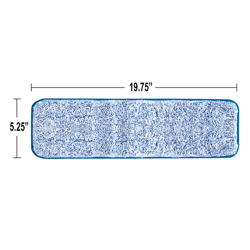 Load image into Gallery viewer, CleanAide Flat Microfiber Mop Pad 18 Inches, Blue
