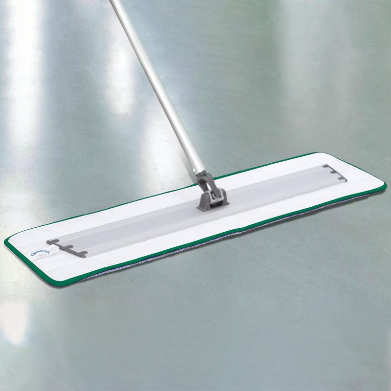 Load image into Gallery viewer, CleanAide Twist Yarn Microfiber Flat Mop with Scrub Strips, Fits 24 Inch Plate
