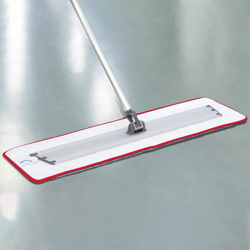 Load image into Gallery viewer, CleanAide Twist Yarn Microfiber Flat Mop with Scrub Strips, Fits 24 Inch Plate
