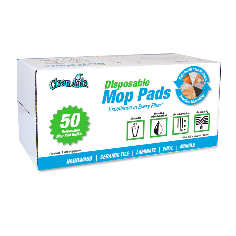 Load image into Gallery viewer, Disposable Microfiber Mop Pads in Dispenser Box, 50-Pack
