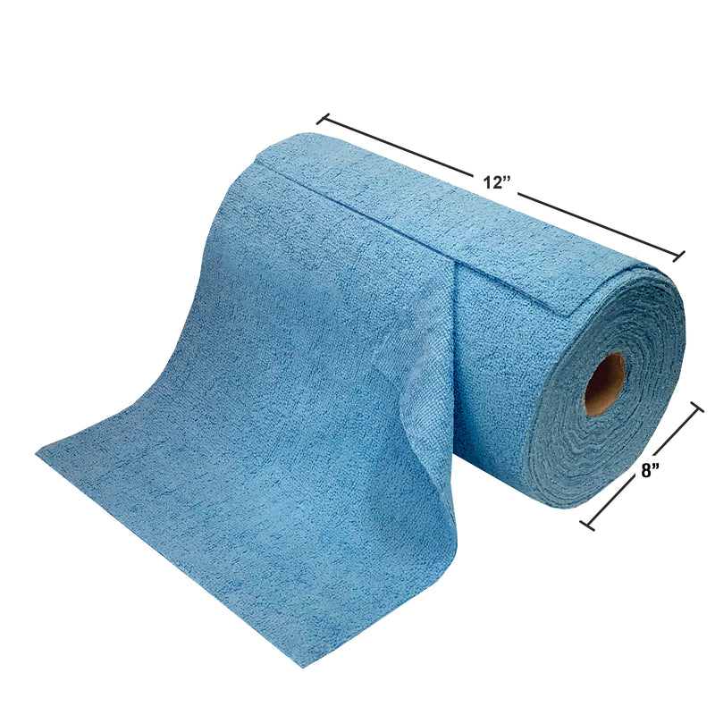 Load image into Gallery viewer, Eurow Microfiber Tear Away Cleaning Cloths, Tear-A-Towel Roll, Reusable Paper Towel Replacement, 11 by 12 Inches
