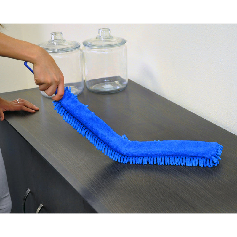 Load image into Gallery viewer, CleanAide® Handheld Microfiber Flex Duster 20 inches Blue
