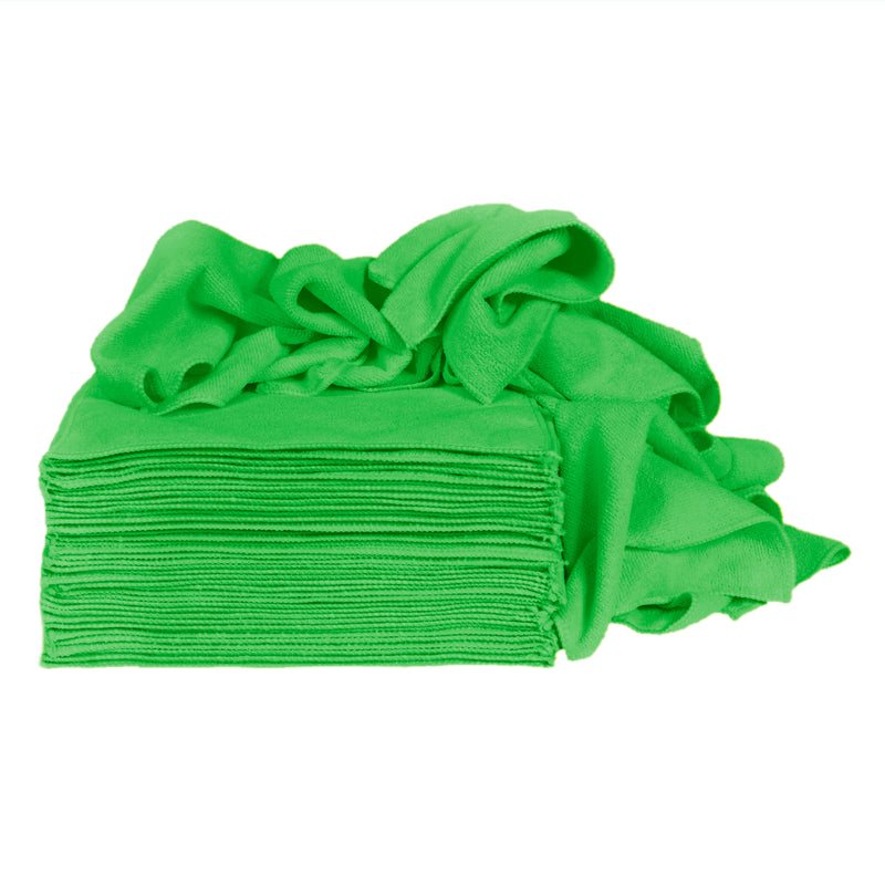 Load image into Gallery viewer, CleanAide 12 x 12 in. 300 GSM Microfiber Cleaning Towels – 50-pack
