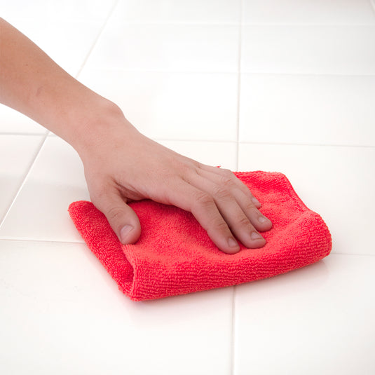 CleanAide 12 x 12 in. 300 GSM Microfiber Cleaning Towels – 50-pack