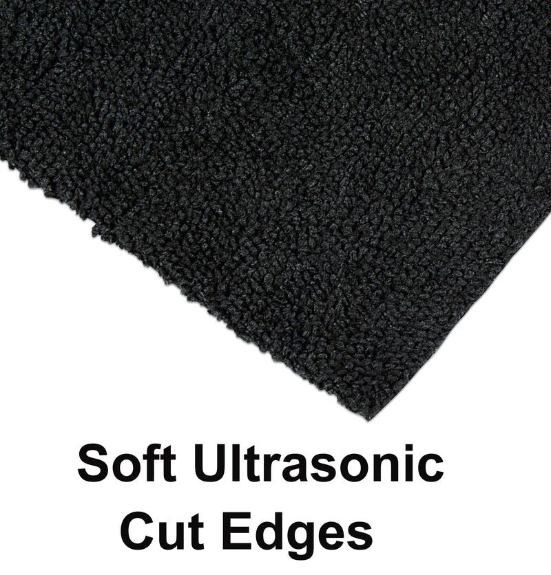 Load image into Gallery viewer, All-Purpose Terry Weave Microfiber, Edgeless, 240 gsm, 12&quot;x12&quot;, Black, 50-Pack
