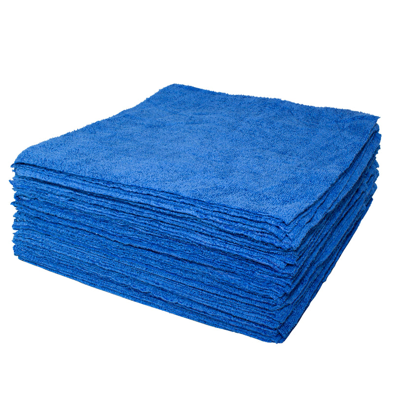 Load image into Gallery viewer, Eurow All-Purpose Terry Weave Microfiber Towels, 200gsm, 12&quot;x12&quot;, 50-Pack

