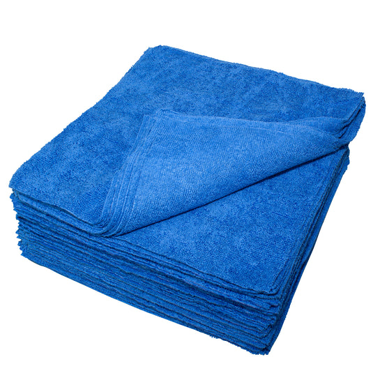Eurow All-Purpose Terry Weave Microfiber Towels, 200gsm, 12"x12", 50-Pack