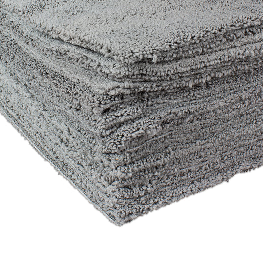 Detailer's Preference® 16 x 16 in. 350 GSM Ultrasonic Cut Microfiber Premium Cleaning Towels – 12-pack