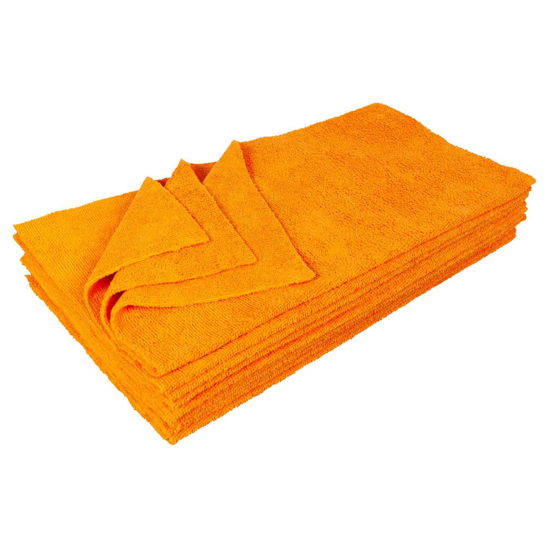 Load image into Gallery viewer, Eurow 16 x 16 in. 300 GSM Ultrasonic Cut Microfiber Cleaning Towels – 12-pack

