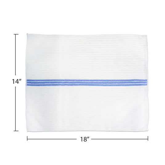 Nouvelle Legende® 14 x 18 in Ribbed Bar Mop Microfiber Towels (12 Pack)