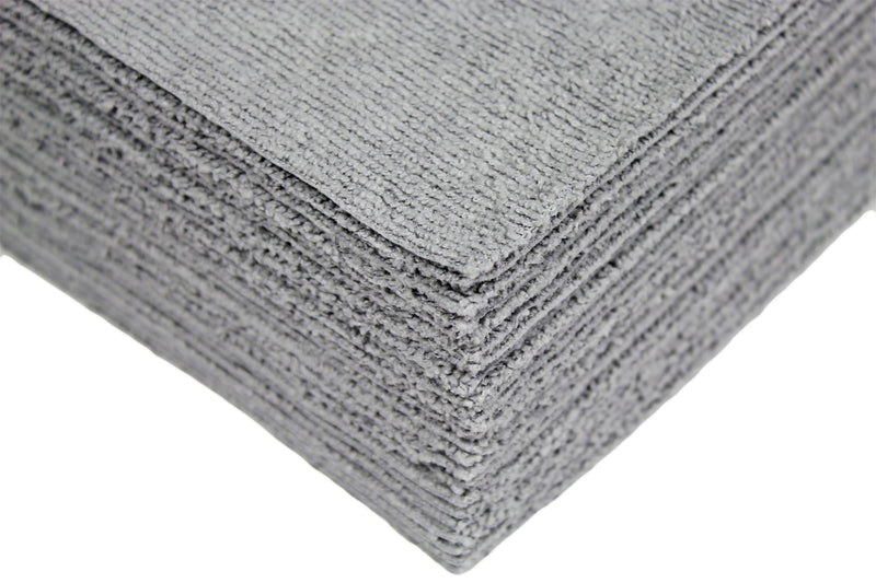 Load image into Gallery viewer, All-Purpose Silver-Embedded Terry Weave Microfiber, Ultrasonic Cut, 290 gsm, 12&quot;x12&quot;, Silver, 25-Pack
