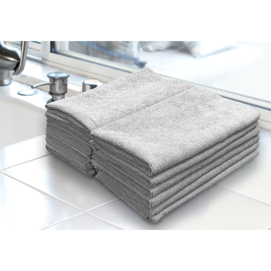 All-Purpose Silver-Embedded Terry Weave Microfiber, Ultrasonic Cut, 290 gsm, 12