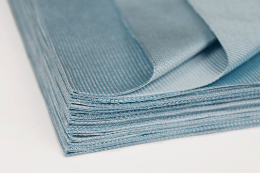 CleanAide® Suede Weave Ultrasonic Cut Glass Cleaning Microfiber Towels 16 in x 16 in - 12 Pack