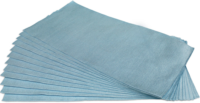 CleanAide® Suede Weave Ultrasonic Cut Glass Cleaning Microfiber Towels 16 in x 16 in - 12 Pack