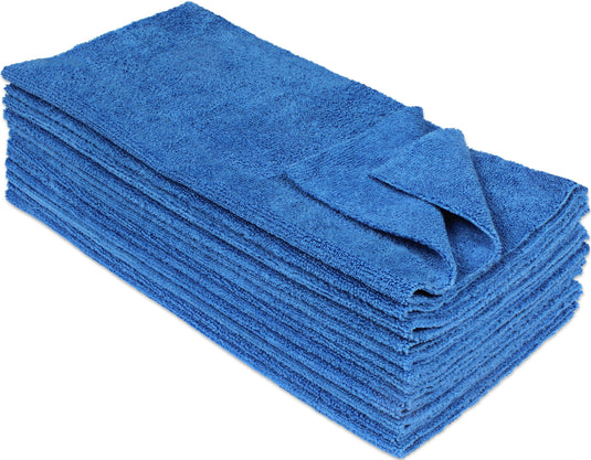 CleanAide® Microfiber Ultrasonic Cut Cleaning Towels 14 x 14in 300 GSM 12-Pack