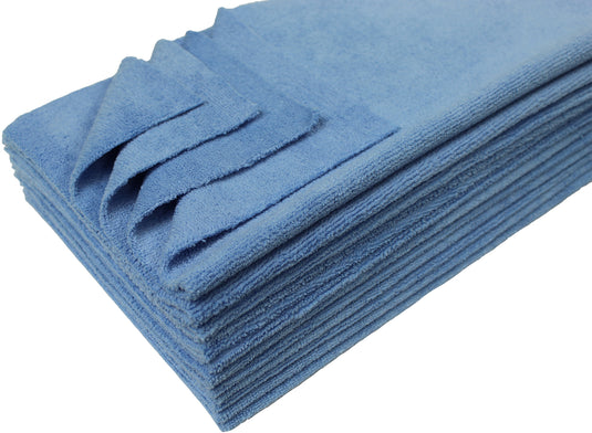 Detailer's Preference® 16 x 16 in. 350 GSM Ultrasonic Cut Microfiber Premium Cleaning Towels – 12-pack