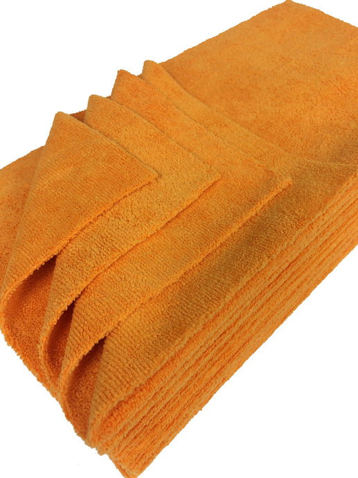 Detailer's Preference® 16 x 16 in. 350 GSM Ultrasonic Cut Microfiber Premium Cleaning Towels – 12-pack