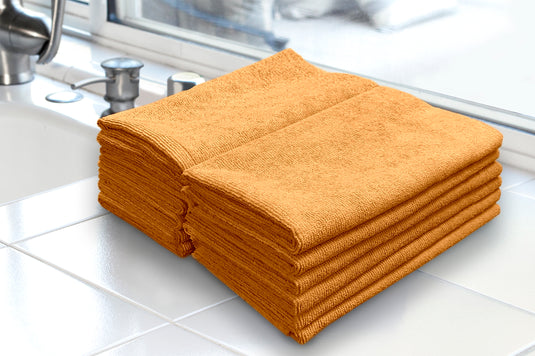 Detailer's Preference® 16 x 16 in. 350 GSM Ultrasonic Cut Microfiber Premium Cleaning Towels – 12-pack