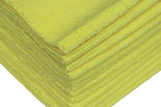 Detailer's Preference® 16 x 16 in. 350 GSM Ultrasonic Cut Microfiber Premium Cleaning Towels – 12-pack