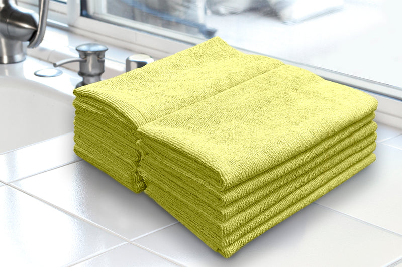 Load image into Gallery viewer, Detailer&#39;s Preference® 16 x 16 in. 350 GSM Ultrasonic Cut Microfiber Premium Cleaning Towels – 12-pack
