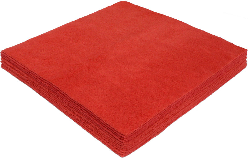 Load image into Gallery viewer, Eurow 16 x 16 in. 300 GSM Ultrasonic Cut Microfiber Cleaning Towels – 12-pack
