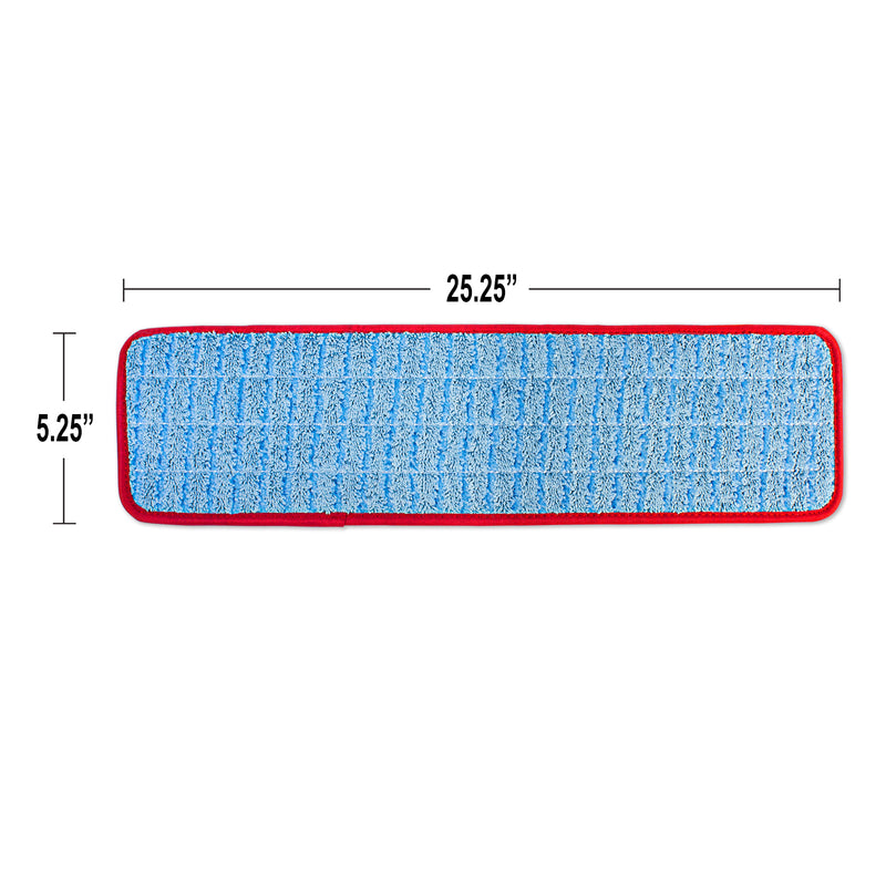 Load image into Gallery viewer, CleanAide Twist Yarn Microfiber Flat Mop with Scrub Strips, Fits 24 Inch Plate

